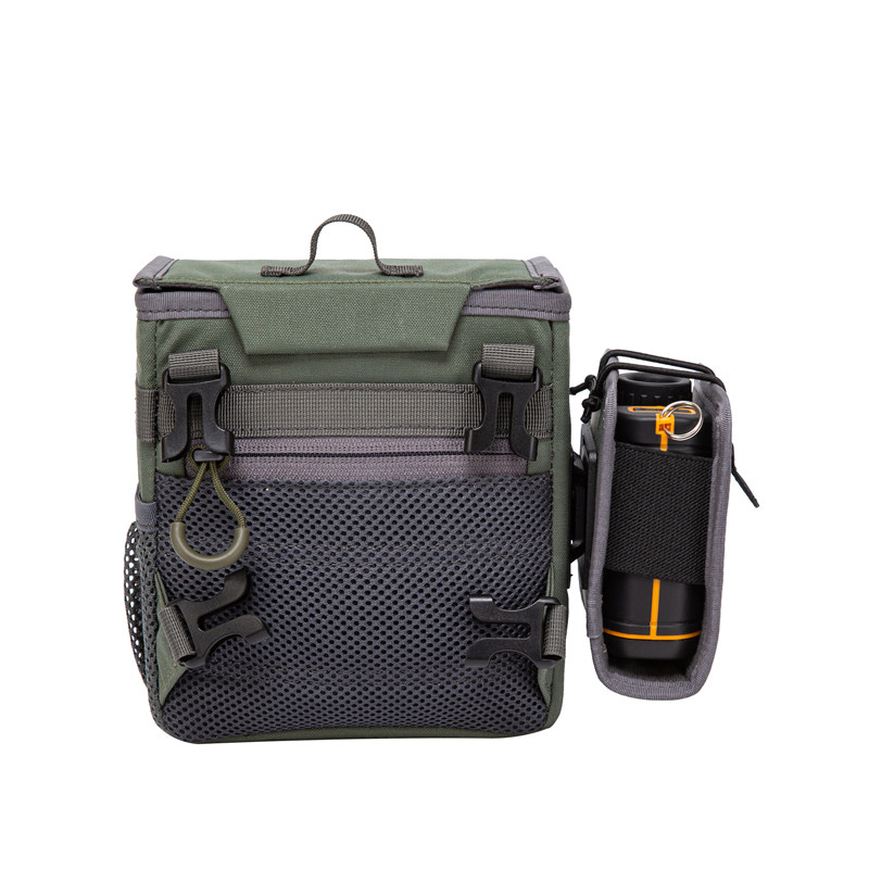 Harnais de sac binoculaire à contrôle magnétique avec pochette pour télémètre (vert)