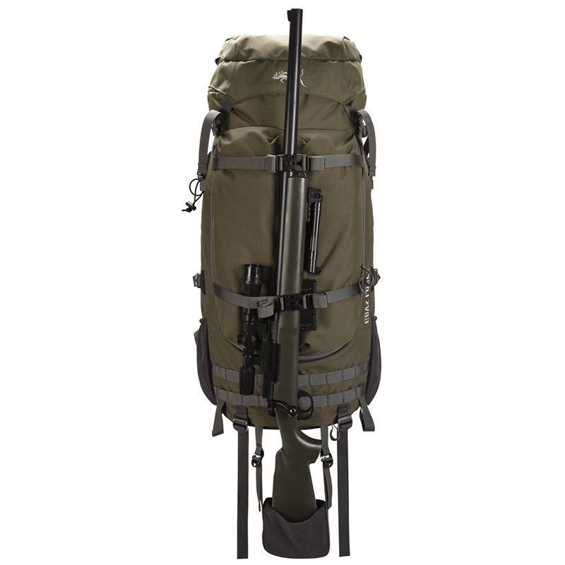 Sac à dos de chasse à cadre en aluminium 80L avec support pour arc et fusil